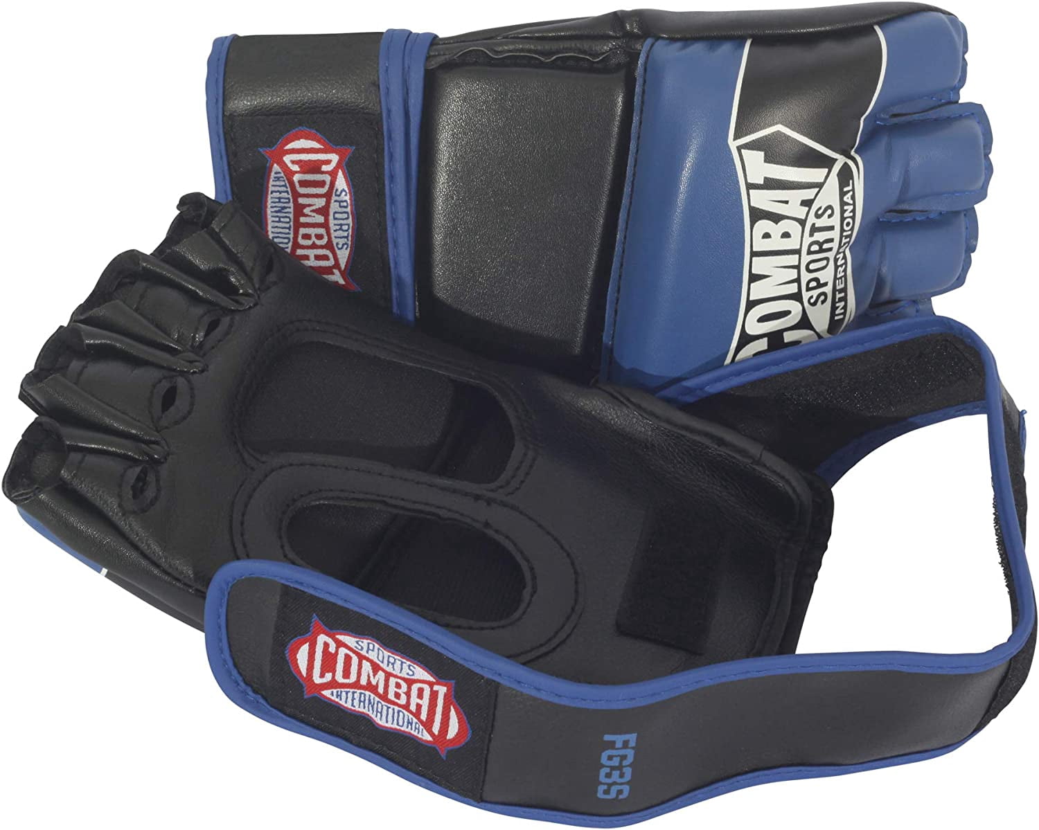 Combat Sports Pro Style MMA Gloves Grappling Sparring Kickboing Muay Thai Punching Bag Training Youth Large Black