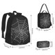 thumbnail image 2 of Disketp A Web With A Spider Mochila Estampada de Gran Capacidad con Lonchera y Estuche, Set de 3 Piezas para Estudiantes, 2 of 7