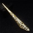 thumbnail image 2 of 12cm hueco Steampunk uña talón de la del joyería de punta de uñas larga reina princesa accesorios de Cosplay Hugo Anillo de uñas de oro antiguo, 2 of 10