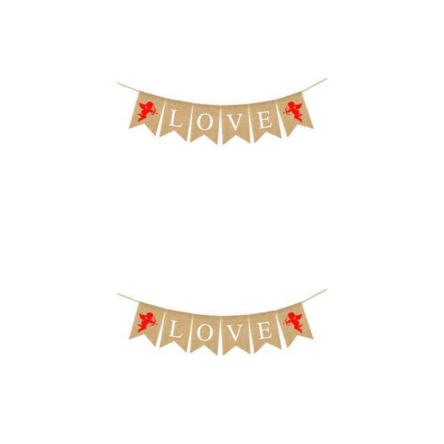 Scienceny Banderines temáticos de vacaciones Colgante romántico Adornar Banderas Decoraciones Artesanía Propuesta Banners Colgantes Tipo 2 2piezas