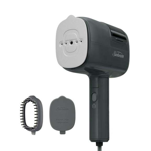 Sunbeam ReviveSystem 3-in-1 Garment Steamer, Iron, and Fabric Shaver with Ceramic Soleplate, Grey