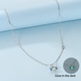 thumbnail image 3 of BONZEUS 925 Sterling Silver Luminous Firefly & Heart Pendant Necklace for Women - 45cm, 3 of 24