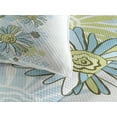 thumbnail image 3 of Ambesonne Summer Quilted Coverlet 3 Pcs, Chamomiles Wild Flower, King Size, Pale Green Dark Green, 3 of 4