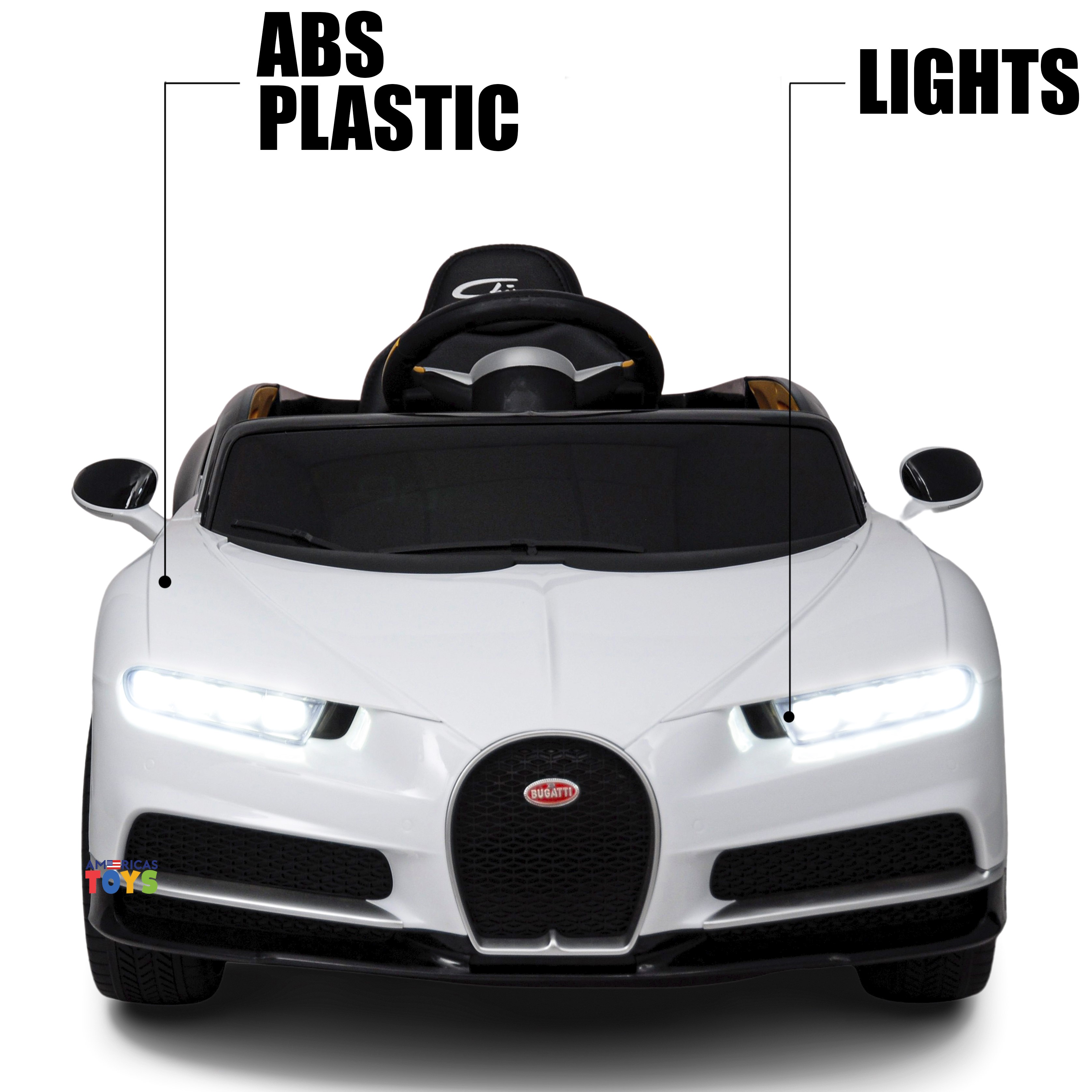 Bugatti Chiron 12V Powered Ride on Car for Kids with Remote Control