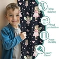 thumbnail image 3 of Blackout Kids Curtains,Black Fairy Star Pattern Childrens Insulated Curtains Set Of 2,Bedroom Essentials,Toddler Room Decor 52"x84", 3 of 5