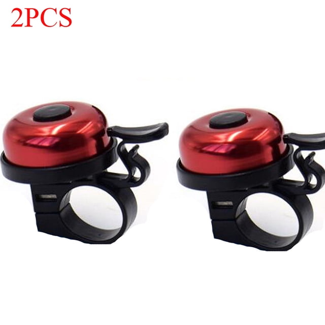 Ohmyroo Right Hand Bicycle Aluminum Bell 2 Piece Set Clear Sound Ringer For Adults And Road Cycling Safety