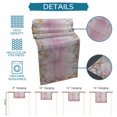 thumbnail image 6 of Summer Beach Starfish Table Runner 72 Inches, Pink Coastal Ocean Conch Wood Grain Bed Runner Dresser Scarves Tabletop for Indoor Outdoor Parties/Ceremony/Banquet, 14" x 72", 6 of 9