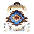 thumbnail image 3 of BiZtdJrK Big and Tall Aztec Jacket for Men Vintage Print Cowboy Winter Warm Jackets Western Aztec Fleece Lined Zipper Coats Winter Savings Sky Blue XXXL, 3 of 5