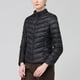 thumbnail image 4 of Parkas de manga larga para mujer, chaqueta de plumón con cuello alto y cremallera, ligera y versátil, con bolsillos, para invierno, de algodón., 4 of 5