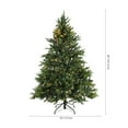 thumbnail image 4 of SAFAVIEH 5.5 Ft Pre-Lit Fully Decorated Artificial Christmas Tree, Green, 4 of 12