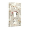 thumbnail image 2 of Yayeee Toggle Light Switch Wall Plate 1-Gang 4.5"x2.7" Home Decorative Outlet Cover, Gray Cartoon Goose Pattern, 2 of 7