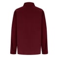 thumbnail image 4 of WHEANG Long Sleeve Shirts For Women Corduroy Long Sleeve Collared Button Down Oversized Shacket With Pocket Soft Casual Jacket 1Pc Red S-Xxl, 4 of 7