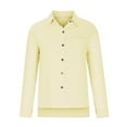 thumbnail image 1 of Camisa informal de manga larga con botones para mujer: cuello en V, tejido de punto, mezcla de spandex, primavera/otoño, multicolor, tallas S-XXL, 1 of 5