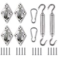 thumbnail image 3 of Shade Sail Fixing Kit, Stainless Steel Sun Shade Sail Fixing Kit for Triangle and Square, Rectangle, Sun Shade Sail Fixing Accessories, 3 of 4