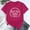 Hot Pink, variant on Tittly T Shirts for Women Spring Tops for Women Girl's Trip 2025 T Shirt Women's Fashion Round Neck Casual Short Sleeves0 Graphic Tees Tshirts Shirts Black L