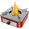 thumbnail image 2 of Portable Alcohol Stove Stainless Steel Camping Stove with Adjustable Firepower Drawer Outdoor Barbecue Alcohol Oven Stove with Non-Slip Feet Pull-Out Camping Cooking Stove Camping Alcohol, 2 of 10