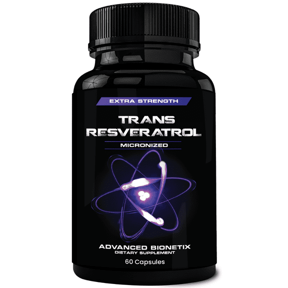 Advanced Bionetix Micronized Trans Resveratrol Supplement High Absorption Antioxidant Formula. Promotes Anti Aging, Cognitive Support & Heart Health