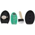 thumbnail image 4 of CCIYU X 1 Remote UNCUT ignition key fob 3 Buttons Keyless Entry Remote Fob 433 MHZ 47 chips 13 14 15 for Nissan Pathfinder with FCC/OE S180144005 KR5S180144014 285E3-3KL4A, 4 of 6
