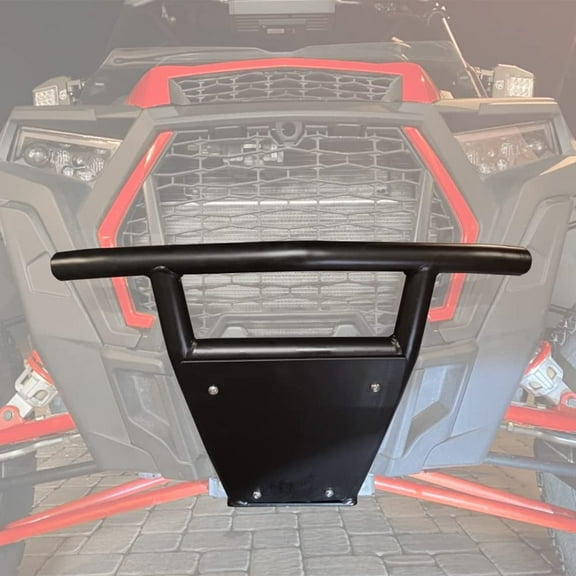 NIXFACE Front Bumper w/ Light Bar & Removable Skid Plate for 14-22 Polaris RZR 900/ XP 1000/XP4 1000 /Turbo