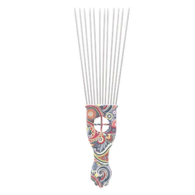 Peine de selección de metal, peine de selección de cabello profesional Peine afro elegante y moderno