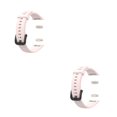 thumbnail image 4 of Seitruly Replacement Silicone Strap Multi-colored Wear-Resistant Wristband Watchband Snap Elasticity Bracelet Good with Rosa claro 2Conjunto, 4 of 6