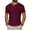 Wine, variant on CHGBMOK Mens Henley Shirts Short Sleeve Waffle Casual Basic Tees Classic Summer Color Block T Shirts