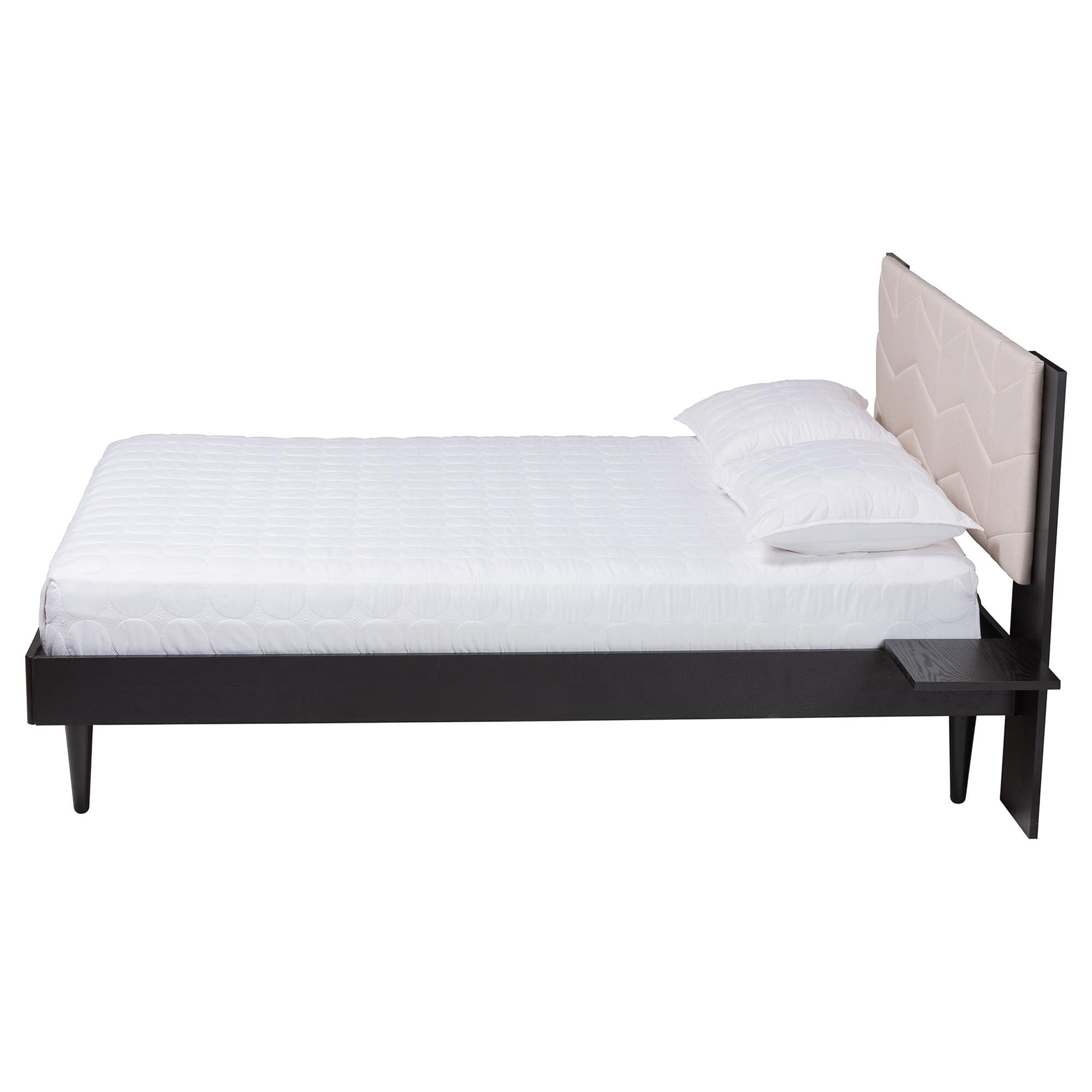 Baxton Studio Adriano Transitional Platform Bed, Queen, Black