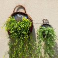 thumbnail image 4 of HLONK Wall Fence Hanging Planter Handmade Rattan Basket Hand Made Wicker Rattan Flower Basket Flower Pots Hanger Garden Decoration Indoor Outdoor Watering Hanging Baskets, 4 of 7