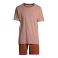 thumbnail image 2 of Hanes Men's Soft Pajama Short Sleeve Top and Shorts Set, 2 of 6