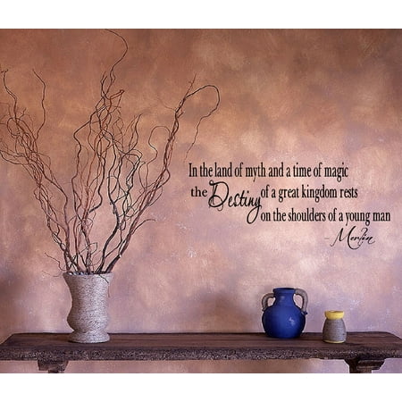 IN THE LAND OF MYTH AND TIME OF MAGIC #1MERLIN, WALL DECAL, HOME DECOR, 13