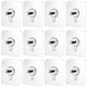 thumbnail image 1 of 12 piezas de tornillos de acrílico transparente para colgar en la pared con ventosas y pernos., 1 of 6