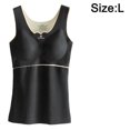 thumbnail image 2 of Camisas Térmicas Sin Mangas Para Mujer Chaleco Con Cuello En V Con Sujetador Incorporado Ropa Interior Camiseta Sin Mangas Térmica - Negro, 2 of 5