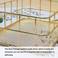 thumbnail image 4 of Storage Basket Metal Wire Mesh Organizer Wire Mesh Desktop Cosmetics Sundry Holder for Home Dormitory, L, 4 of 9
