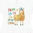 thumbnail image 3 of Inktastic Cute Christmas Fa Lla Llama Girls Toddler Dress, 3 of 4