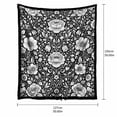 thumbnail image 2 of DIY Coloring Blanket, 50"x60" Vintage Peony Flower DIY Coloring Throw Blanket, Washable Velvet Blanket, Relaxing Art Hobby Blanket for Teens and Adults, 2 of 5
