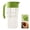 Green, variant on 3 in 1 Oil Dispenser, Triple Chamber Leakproof Condiment Bottle, Press Control Kitchen Container for Oil Vinegar Sauce, Food Grade Bottle for Cooking BBQ and Salad