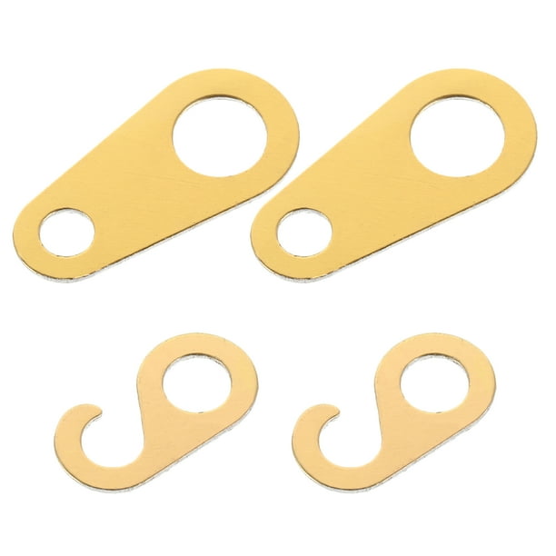 4 piezas de repuesto para reloj de cuco: accesorios para reloj DIY, lengüetas de cadena para colgar, ganchos y anillos para cadena con canto de pájaros.