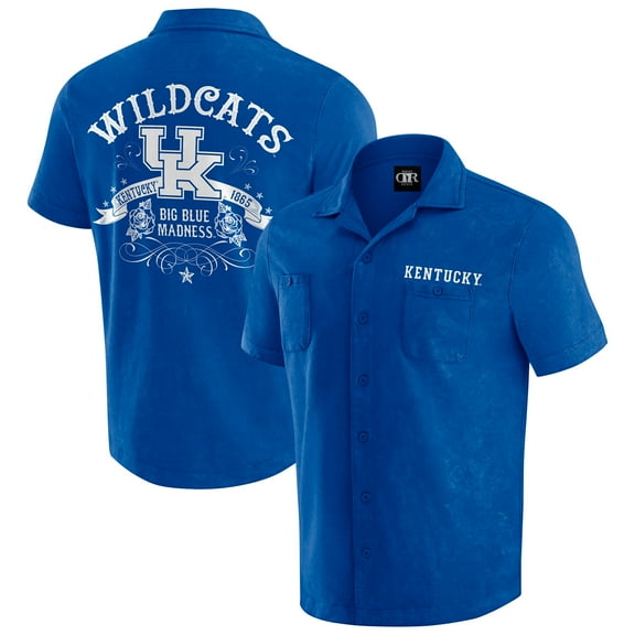 Men's Darius Rucker Collection by Fanatics  Royal Kentucky Wildcats Team Color Button-Up Shirt