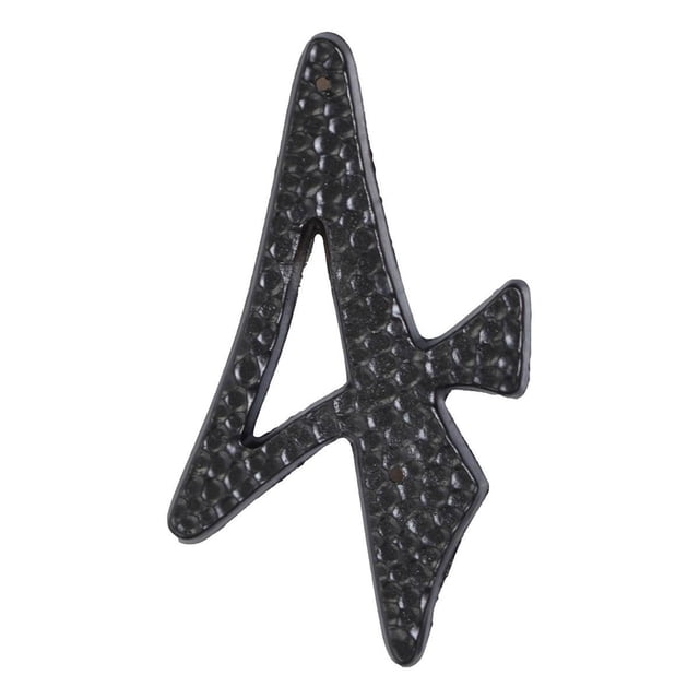 Número 4 Para Exterior Hy-Ko Aluminio Negro 8.89X6 Cm