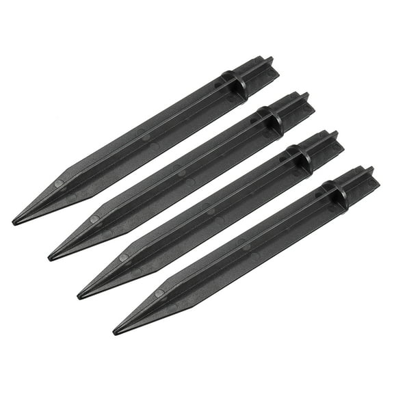 Uxcell 8.2 Inch Landscape Stakes Garden Solar Torch Light Replacement Plastic Ground Spikes 4 Pack