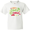thumbnail image 3 of Inktastic Happy Cinco De Mayo with Lime and Red Pepper Youth T-Shirt, 3 of 5