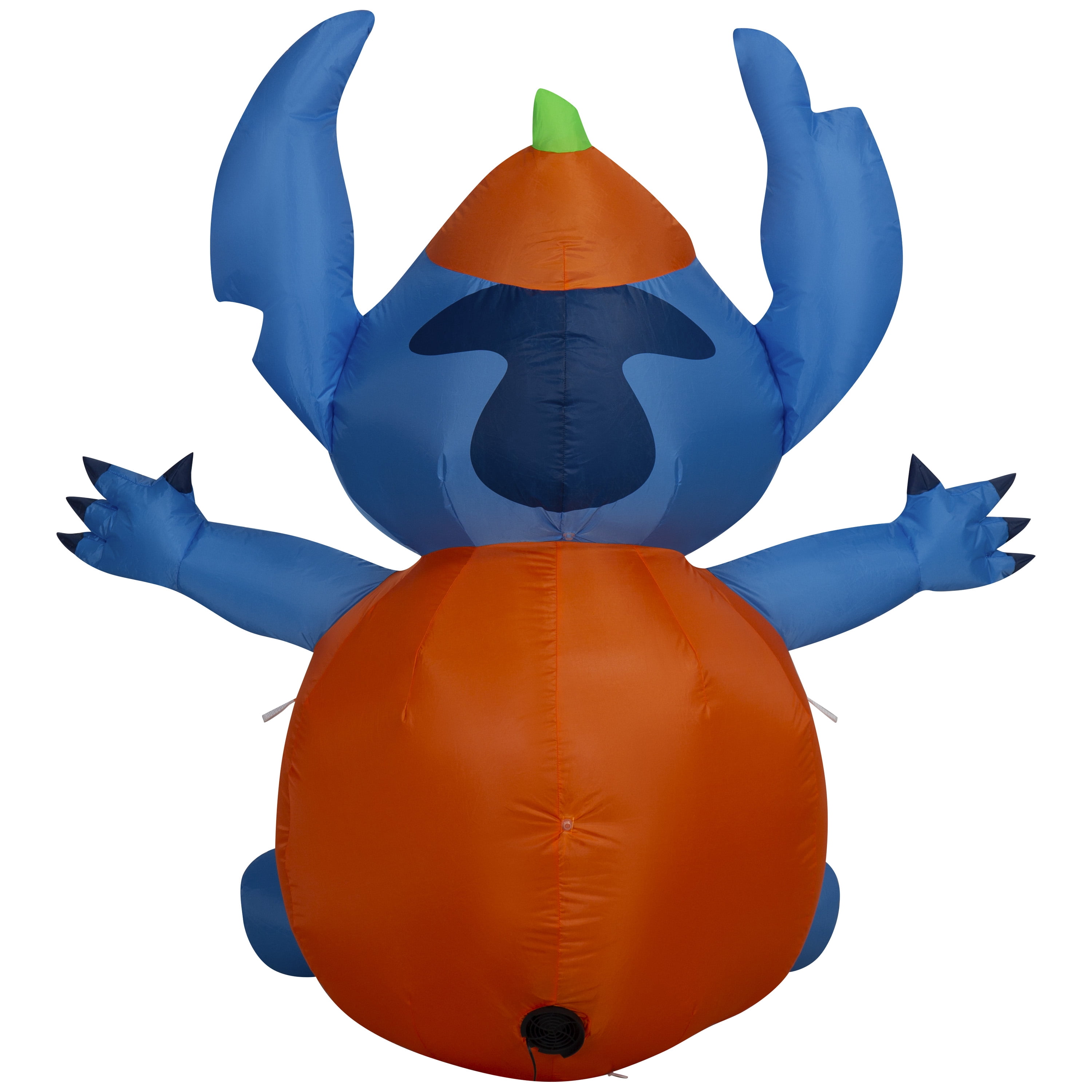 Airblown Halloween Yard Inflatables Light Stitch in Pumpkin Costume Disney, 4.5 ft