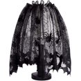 thumbnail image 1 of 20 X 60 Inch Halloween Lamp Shade Lampshades Lamp Cover Topper Scarf Spider Web Black Lace Ribbon Decoration A, 1 of 5