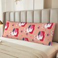 thumbnail image 4 of KLL Ultra Soft Microfiber Body Pillow Cover/Pillowcases 20"x54" with Hidden Zipper Closure-Bunny And Strawberry, 4 of 5