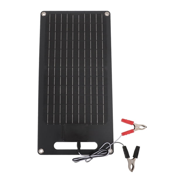 Cargador de panel Solar, panel solar incorporado Estabilizador de voltaje resistente a la intemperie 50W para batería del vehículo