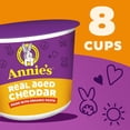 thumbnail image 2 of Annie's Real Aged Cheddar Cheese with Organic Macaroni, Microwavable Cups, 8 Count, 16.08 oz, 2 of 14