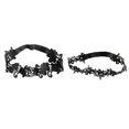 thumbnail image 3 of Liga de encaje Macarena Nupcial Flor de boda Pierna Novia Negro 2x, 3 of 7