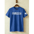 thumbnail image 2 of CJQCJQ Men's Stars and Stripes Freedom Text T-Shirt, Blue Short Sleeve Tee for Summer Freedom 250-Blue,XL, 2 of 3