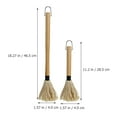 thumbnail image 2 of LOLIPPYY 2-Pack Reusable BBQ Sauce Brushes with Cotton Yarn and Wooden Handles for Grilling, Barbecue, and Cooking Accessories, 2 of 8