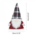 thumbnail image 3 of Christmas Tree Topper Gnome Gnome Christmas Ornaments Santa Gnomes Plush Scandinavian Christmas Decor, 3 of 5